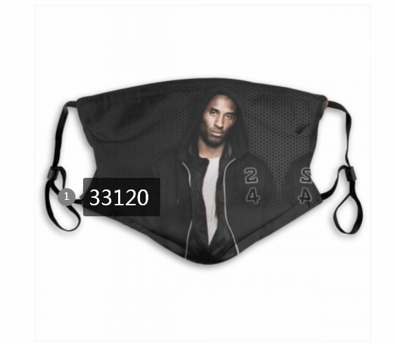 2021 NBA Los Angeles Lakers #24 kobe bryant 33120 Dust mask with filter